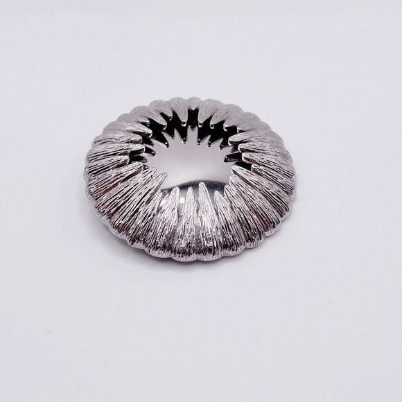 Monet Signed Large Mirrored Starburst Sun Celestial Brooch - Picture 1 of 6